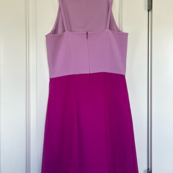 Worn once! Light and Dark Purple Mini Dress with High Neck - Picture 2 of 3